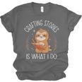 Crafting Stories Is What I Do Reading Writing Book Author Unisex Jersey T-Shirt
