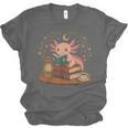 Cute Axolotl Reading Books Cozy Bookworm Unisex Jersey T-Shirt Cute Axolotl Reading Books Cozy Bookworm Unisex Jersey T-Shirt