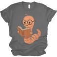 Cute Bookworm Worm Reading Book Glasses Nerdy Unisex Jersey T-Shirt Cute Bookworm Worm Reading Book Glasses Nerdy Unisex Jersey T-Shirt