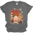 Cute Christmas Books Gingerbread Xmas Book Lover Teacher Unisex Jersey T-Shirt Cute Christmas Books Gingerbread Xmas Book Lover Teacher Unisex Jersey T-Shirt