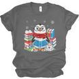 Cute Christmas A Penguin Reading Book Snowflake Hot Teacher Unisex Jersey T-Shirt Cute Christmas A Penguin Reading Book Snowflake Hot Teacher Unisex Jersey T-Shirt