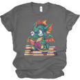 Cute Dragon Reading a Book Bookworm For Men Women Kid Unisex Jersey T-Shirt Cute Dragon Reading a Book Bookworm For Men Women Kid Unisex Jersey T-Shirt