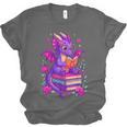 Cute Dragon Reading Books Bookworm Unisex Jersey T-Shirt