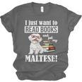 Cute Glasses Read Books & Pet My Maltese Lover Unisex Jersey T-Shirt Cute Glasses Read Books & Pet My Maltese Lover Unisex Jersey T-Shirt