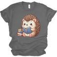 Cute Hedgehog Book Lover Readers Animal Reading Unisex Jersey T-Shirt Cute Hedgehog Book Lover Readers Animal Reading Unisex Jersey T-Shirt