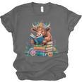 Cute Highland Cow Reading Book Baby Cow Bookworm Unisex Jersey T-Shirt