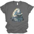 Cute Manatee Reading Book Bookworm Readers Manatee Lover Unisex Jersey T-Shirt Cute Manatee Reading Book Bookworm Readers Manatee Lover Unisex Jersey T-Shirt