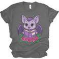 Cute Pastel Goth Bat Reading Book Unisex Jersey T-Shirt