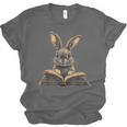 Cute Rabbit Bunny Book Lover Unisex Jersey T-Shirt Cute Rabbit Bunny Book Lover Unisex Jersey T-Shirt