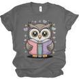 Cute Reading Owl Book Lover Teacher Librarian Bookworm Unisex Jersey T-Shirt Cute Reading Owl Book Lover Teacher Librarian Bookworm Unisex Jersey T-Shirt