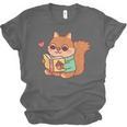 Cute Squirrel Reading A Book Lovers Anime Kawaii Women Kids Unisex Jersey T-Shirt Cute Squirrel Reading A Book Lovers Anime Kawaii Women Kids Unisex Jersey T-Shirt