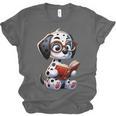Dalmatian Reading a Book Dog Unisex Jersey T-Shirt
