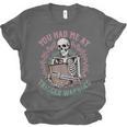 Dark Romance Had Me At Trigger Warning Skeleton Smutt Book Unisex Jersey T-Shirt