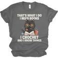 Das Ist Es Was Ich Tue Ich Lese Books Crochet And Unisex Jersey T-Shirt