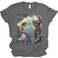 David And Goliath Bible Book Of Samuel King David Comic Unisex Jersey T-Shirt