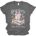 Dear Santa More Book Please Christmas Reading Book Librarian Unisex Jersey T-Shirt Dear Santa More Book Please Christmas Reading Book Librarian Unisex Jersey T-Shirt