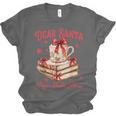 Dear Santa More Books Please Coquette Bow Books Christmas Unisex Jersey T-Shirt Dear Santa More Books Please Coquette Bow Books Christmas Unisex Jersey T-Shirt