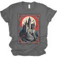 Dracula's Castle Book Cover Illustration Unisex Jersey T-Shirt