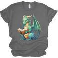 Dragon With Book Unisex Jersey T-Shirt Dragon With Book Unisex Jersey T-Shirt