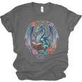 Dragon Reading Book Girls Kids Bookworm Book Lover Unisex Jersey T-Shirt