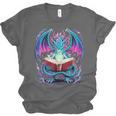 Dragon Reading Book Lover Unisex Jersey T-Shirt Dragon Reading Book Lover Unisex Jersey T-Shirt