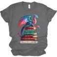 Dragons And Books Dragonworm Book Lover Reading Unisex Jersey T-Shirt