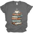 Drink Coffee Read Books Be Happy Caffeine Espresso Unisex Jersey T-Shirt Drink Coffee Read Books Be Happy Caffeine Espresso Unisex Jersey T-Shirt
