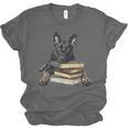 Dutch Shepherd Books Reading Dog Breed Graphic Unisex Jersey T-Shirt Dutch Shepherd Books Reading Dog Breed Graphic Unisex Jersey T-Shirt