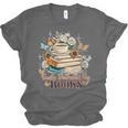 Easily Distracted By Books Book Wildflowers Book Lovers Unisex Jersey T-Shirt