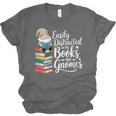 Easily Distracted By Books And Gnomes Unisex Jersey T-Shirt