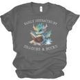 Easily Distracted By Dragons And Books Introvert Shirt Unisex Jersey T-Shirt Easily Distracted By Dragons And Books Introvert Shirt Unisex Jersey T-Shirt