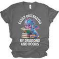 Easily Distracted By Dragons And Books Unisex Jersey T-Shirt Easily Distracted By Dragons And Books Unisex Jersey T-Shirt