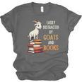 Easily Distracted By Goats And Books Goats And Book Reading Unisex Jersey T-Shirt