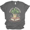 Easily Distracted By Plants And Books Unisex Jersey T-Shirt Easily Distracted By Plants And Books Unisex Jersey T-Shirt