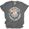 Easily Distracted By Rabbits And Books Reading Unisex Jersey T-Shirt Easily Distracted By Rabbits And Books Reading Unisex Jersey T-Shirt