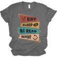 Eat Sleep Read Repeat Reading Books Reader Bookworm Unisex Jersey T-Shirt Eat Sleep Read Repeat Reading Books Reader Bookworm Unisex Jersey T-Shirt