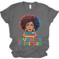 Education Is Freedom History Girl Women Book Lover Unisex Jersey T-Shirt Education Is Freedom History Girl Women Book Lover Unisex Jersey T-Shirt