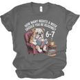English Bulldog Dog Reading Book 67 Six Seven Meme Unisex Jersey T-Shirt