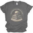 Existential Crisis Club Lifetime Member Skull And Books Unisex Jersey T-Shirt