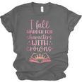 I Fall For The Characters WCrowns Fantasy Book Lover Tee Unisex Jersey T-Shirt I Fall For The Characters WCrowns Fantasy Book Lover Tee Unisex Jersey T-Shirt