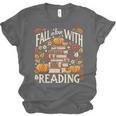 Fall In Love With Reading Book Autumn Pumpkins And Teachers Unisex Jersey T-Shirt Fall In Love With Reading Book Autumn Pumpkins And Teachers Unisex Jersey T-Shirt