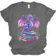 Fantasy Dragon Reading Books Bookworm Unisex Jersey T-Shirt