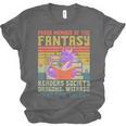 Fantasy Reader Society Reading Book Retro Bookworm Reader Unisex Jersey T-Shirt