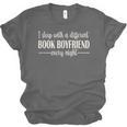 Fantasy Romantasy Novels Lover Sleep With Book Boyfriend Unisex Jersey T-Shirt