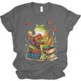Frog & Toad Fishing Vintage Classic Book Frog Reading Book Unisex Jersey T-Shirt Frog & Toad Fishing Vintage Classic Book Frog Reading Book Unisex Jersey T-Shirt