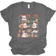 Ghost Christmas Reading Book Lover Library Christmas Teacher Unisex Jersey T-Shirt Ghost Christmas Reading Book Lover Library Christmas Teacher Unisex Jersey T-Shirt