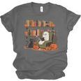 Ghost Library Reading Books Halloween Men Women Kids Unisex Jersey T-Shirt Ghost Library Reading Books Halloween Men Women Kids Unisex Jersey T-Shirt
