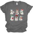 Ghost Santa Elf Squad Read Books Bookish Librarian Christmas Unisex Jersey T-Shirt