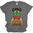 Girl Kid Reading Book Black History Month Bookworm Unisex Jersey T-Shirt