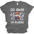 Go Away I'm Reading Book Reader Cute Fox Loves Books Unisex Jersey T-Shirt Go Away I'm Reading Book Reader Cute Fox Loves Books Unisex Jersey T-Shirt